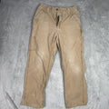 Carhartt B151 DK H Khaki Loose Original Fit Carpenter Pants Mens 32x32
