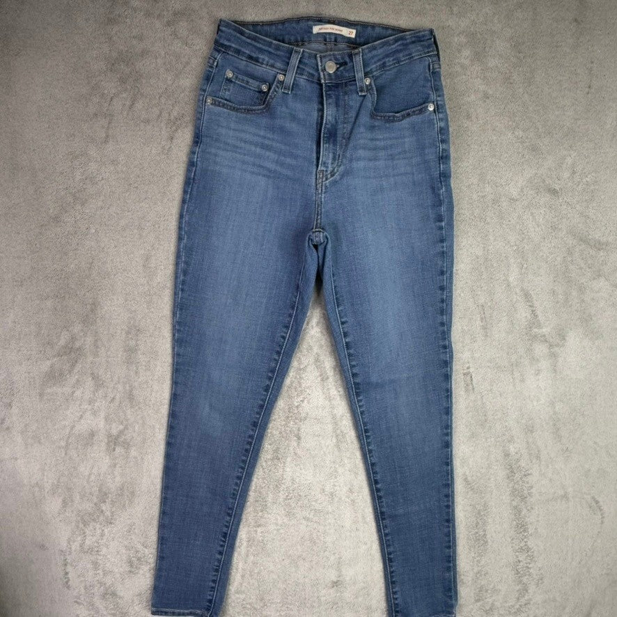 Levi's 721 High Rise Skinny Jeans Medium Wash Women's Size 27 W 28 L