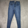 Levi's 721 High Rise Skinny Jeans Medium Wash Women's Size 27 W 28 L