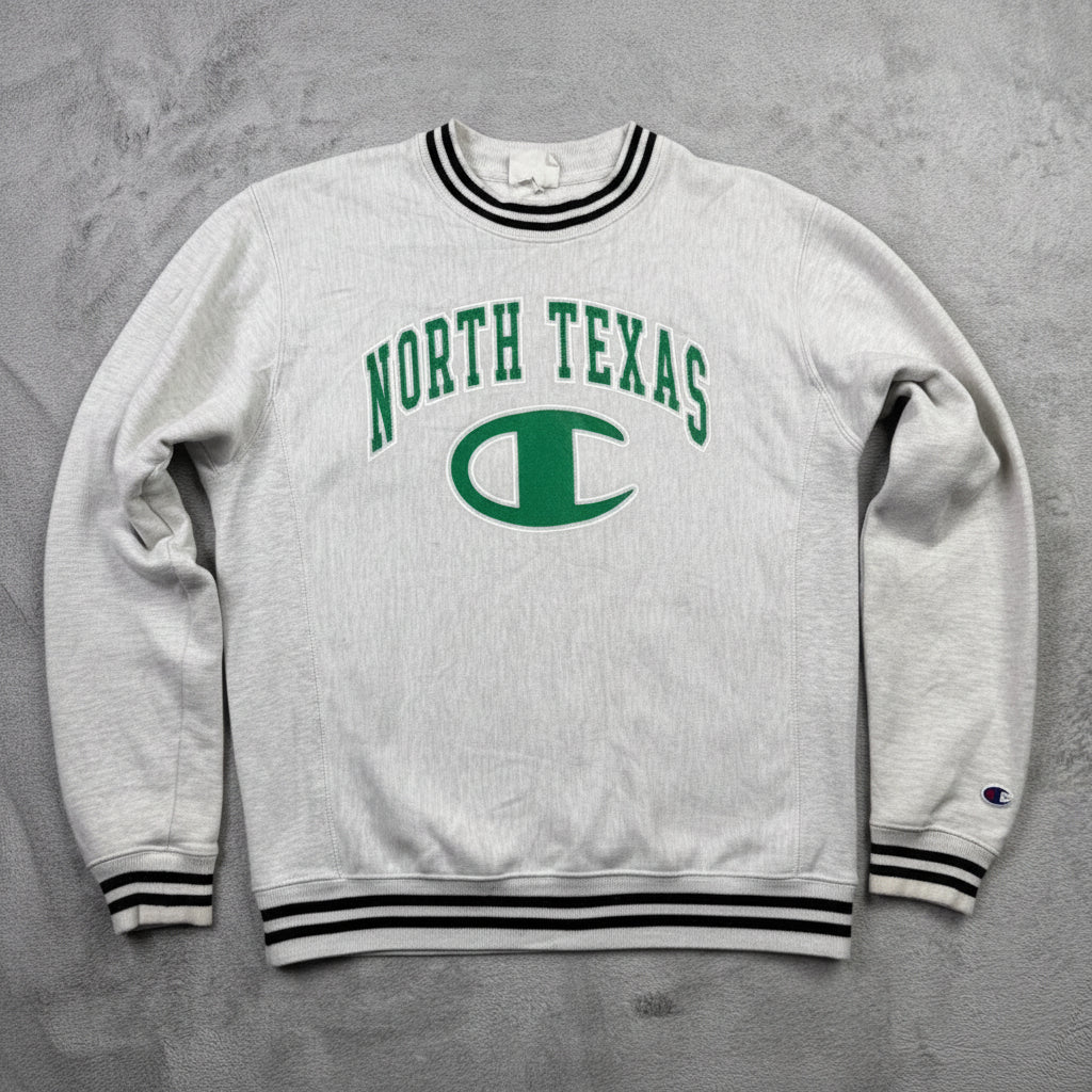 Champion Reverse Weave North Texas Mean Green Crewneck Sweatshirt Men's Medium