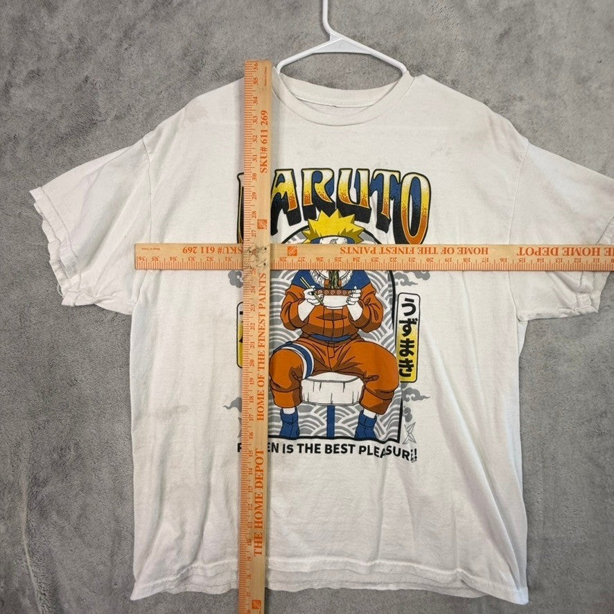 Naruto Ramen Is The Best Pleasure Graphic T Shirt Men's White Anime