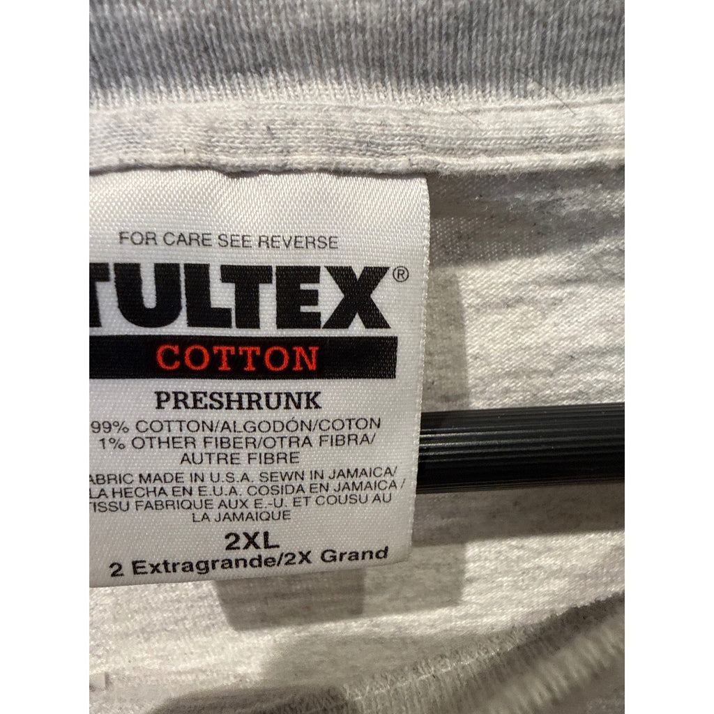 Vintage 1995 Mike Tyson vs McNeeley Tultex T-Shirt Grey Boxing XL 25x31 90s Tee