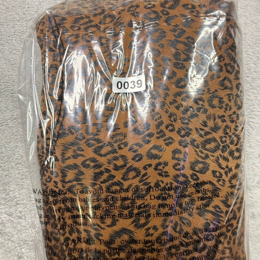 Tru Luxe Jeans Women's Leopard Print Skinny Pants Brown Black Size Unknown