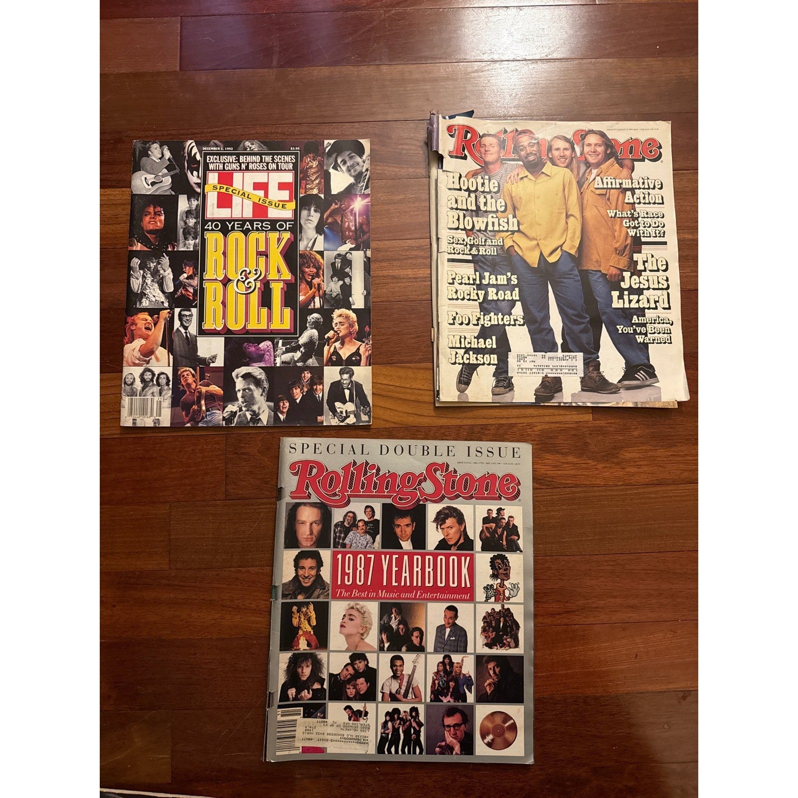 Vintage Rolling Stone LIFE Magazine Lot 1987 1992 1995 Rock Roll Music History
