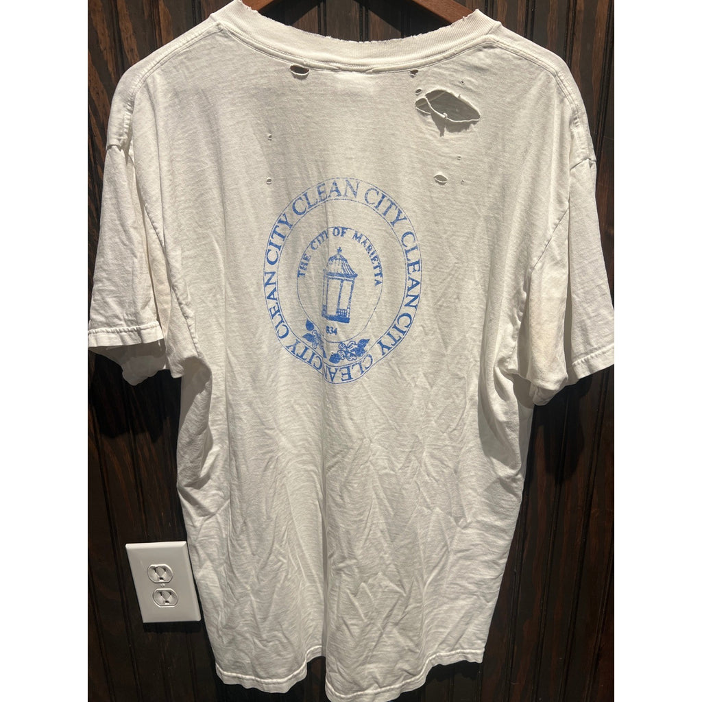 Vintage Fruit of the Loom Great American Cleanup Georgia T-Shirt White m