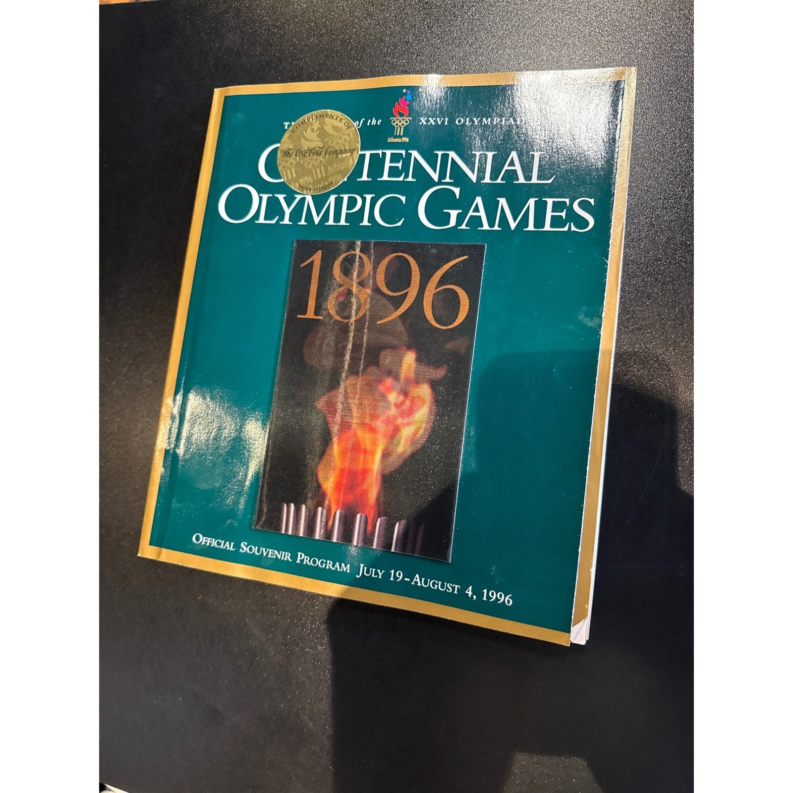 1996 Atlanta Centennial Olympic Games Official Souvenir Program Coca-Cola Seal