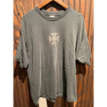 Vintage Steel Horse Choppers Graphic T-Shirt Faded Black Biker Tee Mens XL 25x31