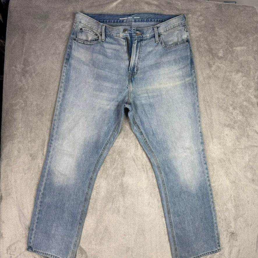 Old Navy Mens Light Wash Slim Fit Jeans Denim Pants Size 36x30