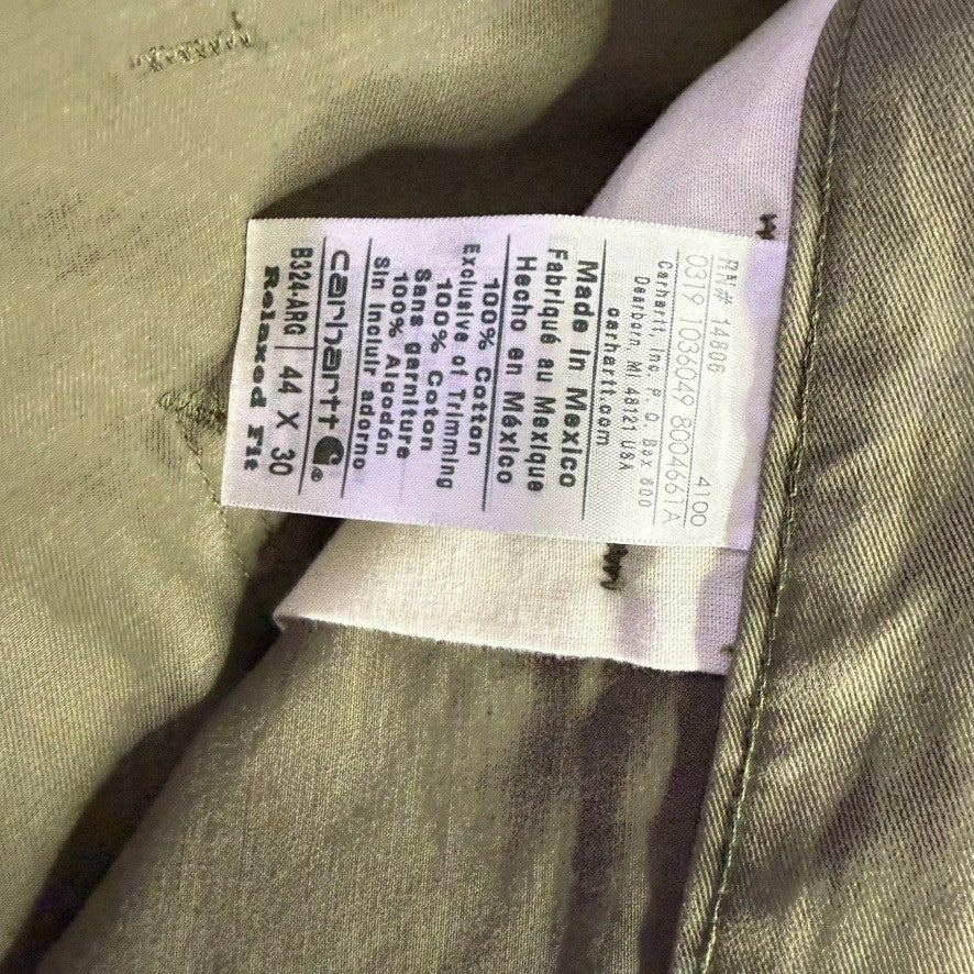 Carhartt Relaxed Fit Work Pants Khaki Mens 44x30 Carpenter Utility