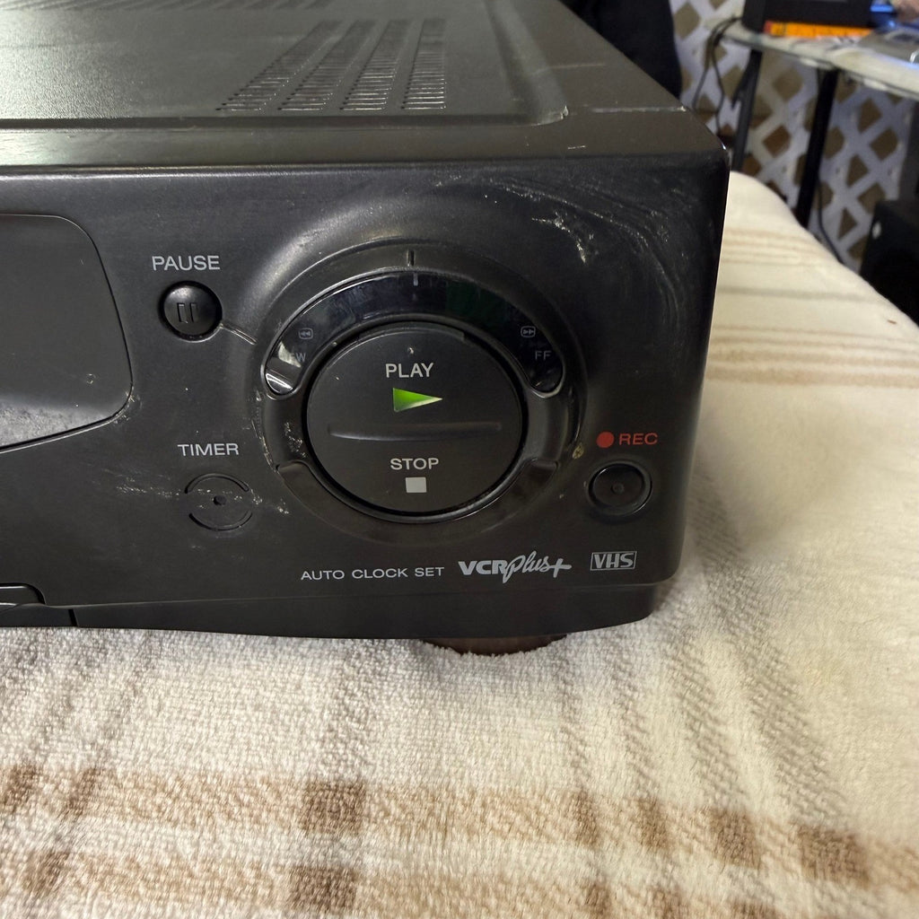 Sony SLV-740HF VHS VCR 4-Head Hi-Fi Stereo Video Cassette Recorder Black