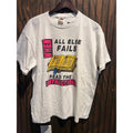 Vintage Fruit of the Loom Holy Bible Read The Instructions Graphic Tee White L