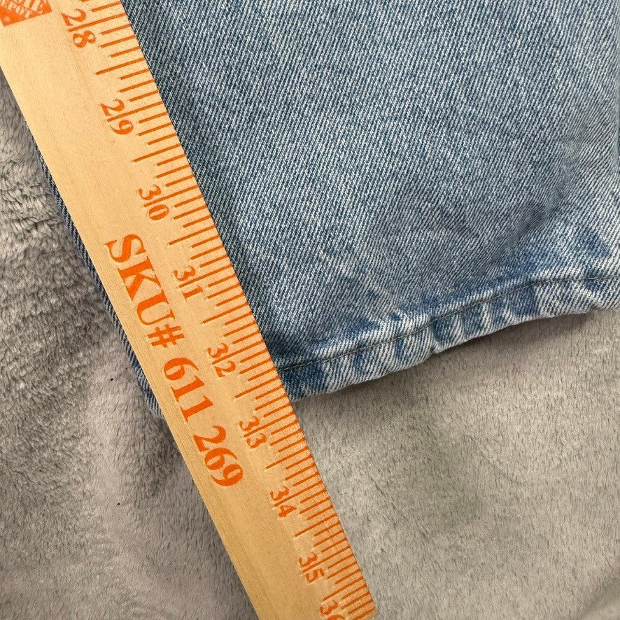 Wrangler Men's Light Wash Straight Leg Denim Jeans Size 36x34