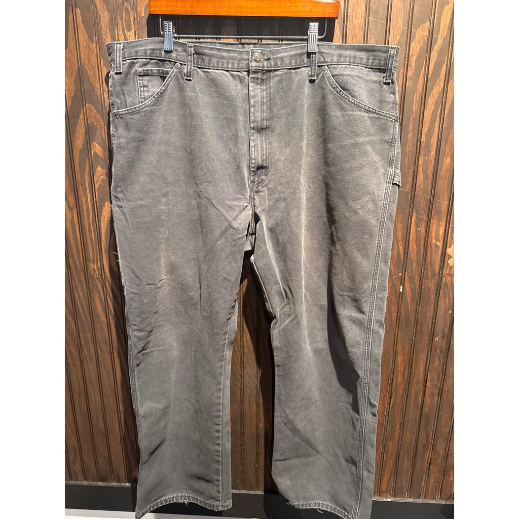 Dickies Mens Faded Black Carpenter Pants Relaxed Fit Utility Workwear Trousers