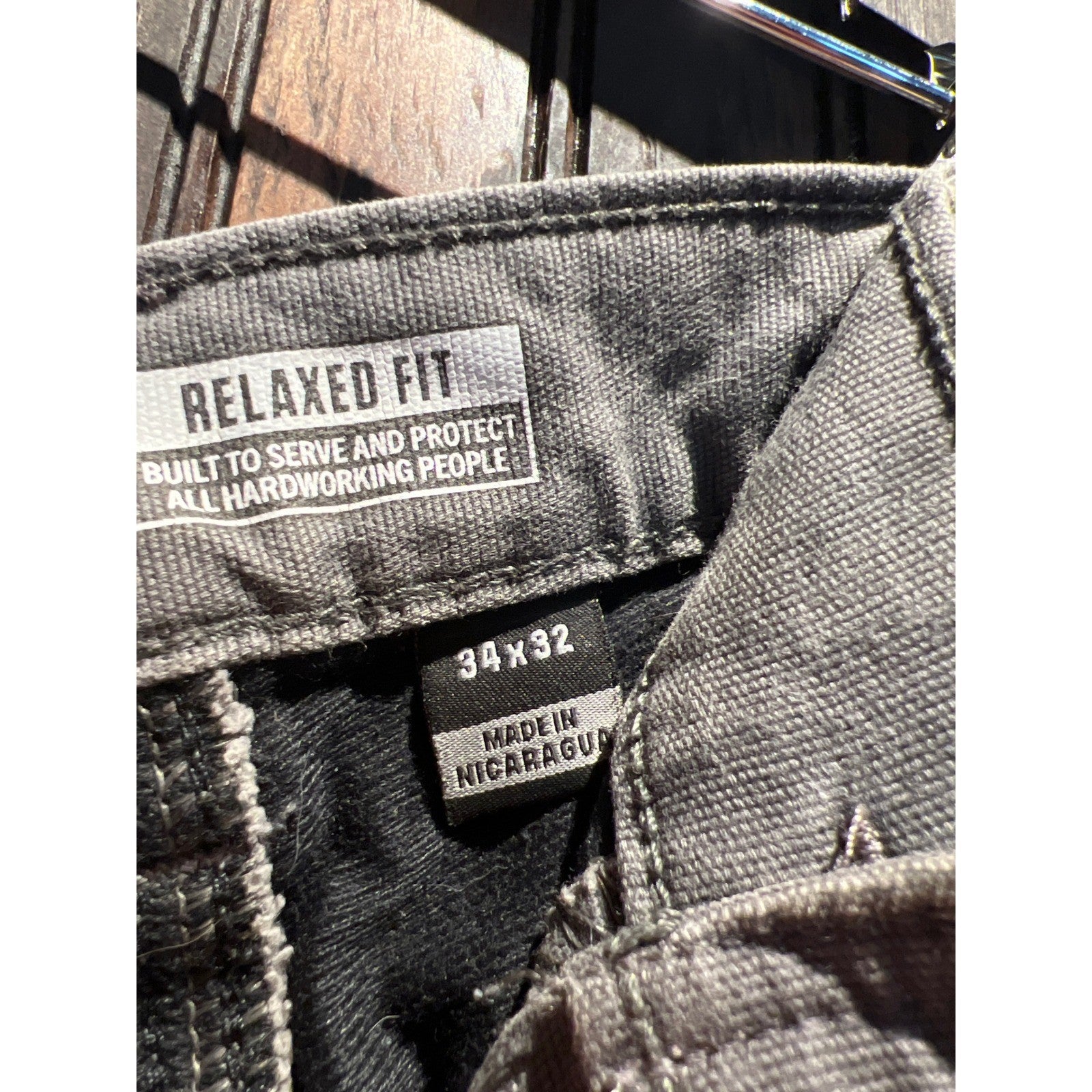 Carhartt Mens Relaxed Fit Carpenter Work Pants Faded Gray 32x27 Distressed