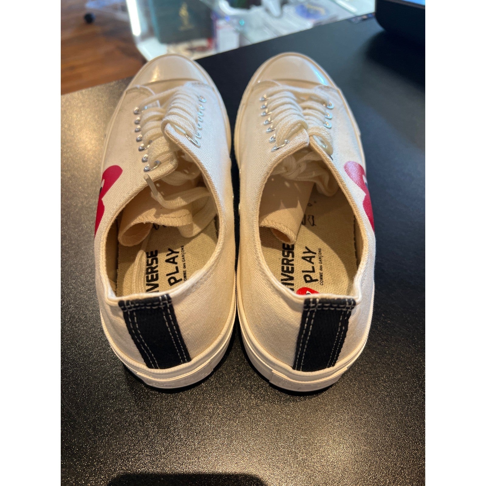 Comme des Garcons Play x Converse Chuck 70 Low Top Off-White Milk Red Heart Logo