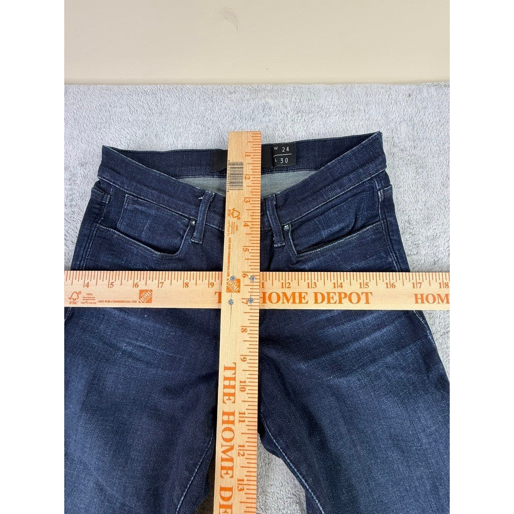 AYR Skinny Jac Dark Indigo Denim Jeans Womens Size 24x30 Made in USA