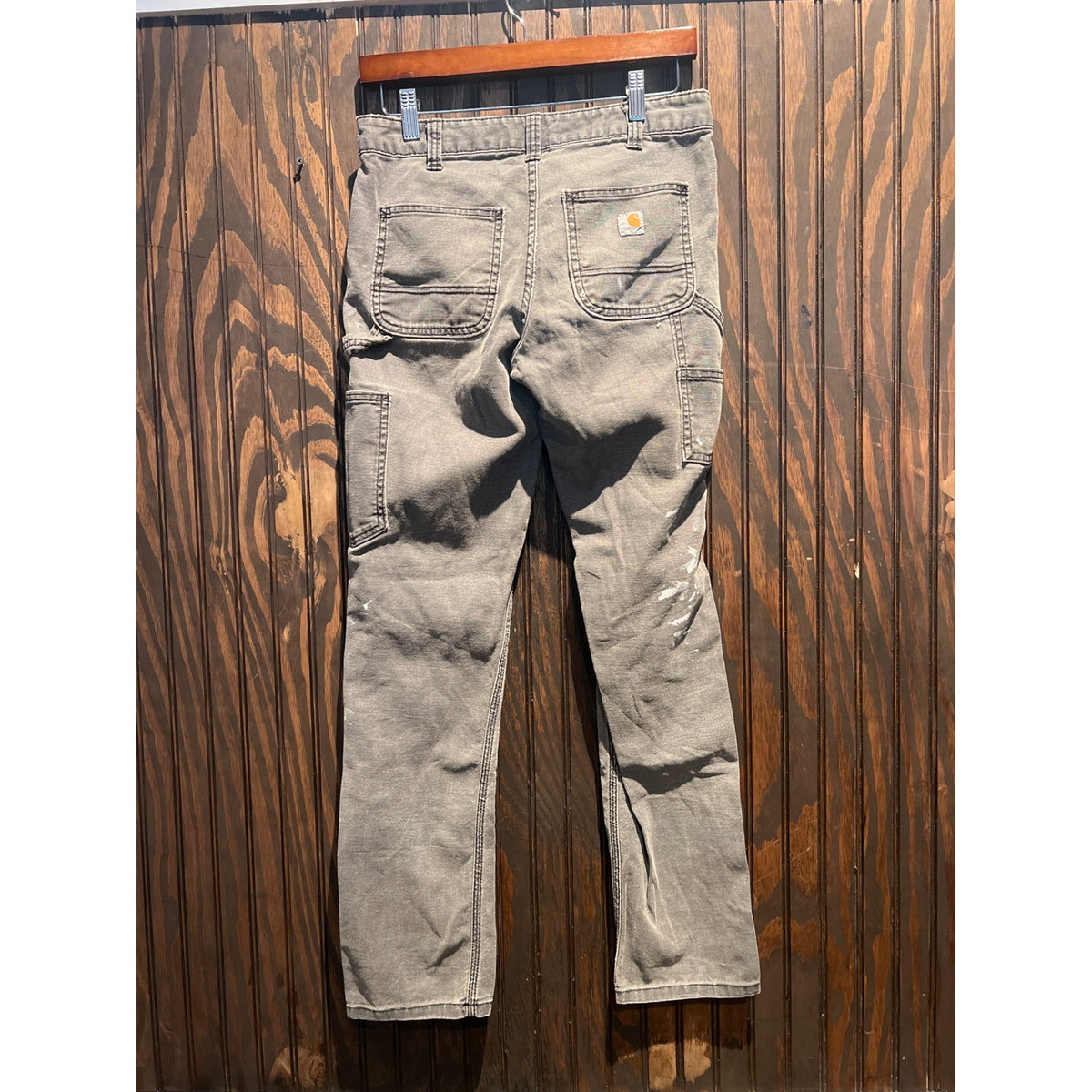 Carhartt WIP Pierce Double Knee Pants Faded Grey Canvas Workwear Trousers 30x30