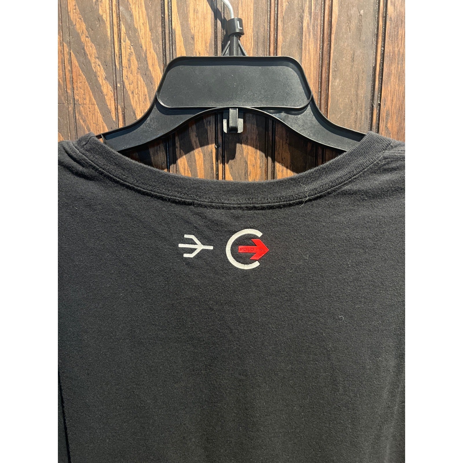 Polo Sport Ralph Lauren Vintage RL 67 Graphic T-Shirt Mens Black XL 31x28
