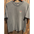 Vintage 90s Hanes Beefy-T USA Olympic Rings Single Stitch Faded Grey T-Shirt L