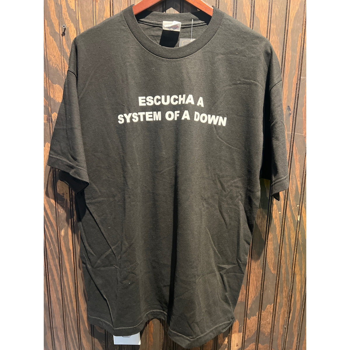 System of a Down Escucha A System of a Down Black Graphic Band Tee Shirt