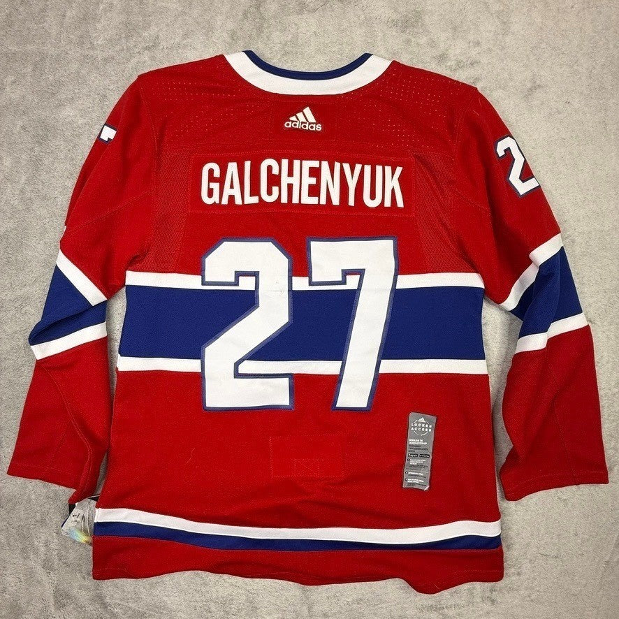 NWT Montreal Adidas Authentic Jersey Alex Galchenyuk 27 Red NHL Hockey Mens 46