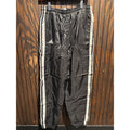 Vintage Adidas Track Pants Black White Striped Nylon Windbreaker Joggers Mens L