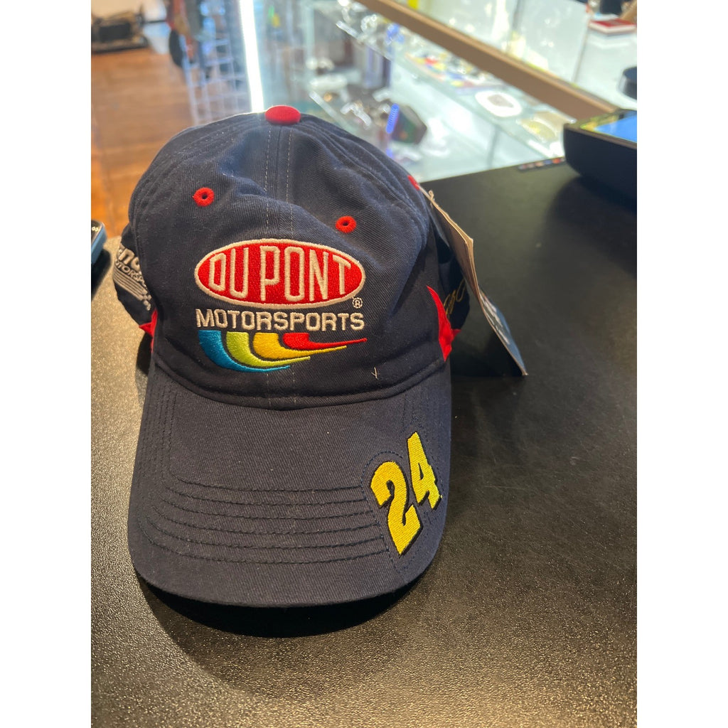 Jeff Gordon DuPont Motorsports 24 NASCAR Racing Hat Navy Blue Adjustable Cap