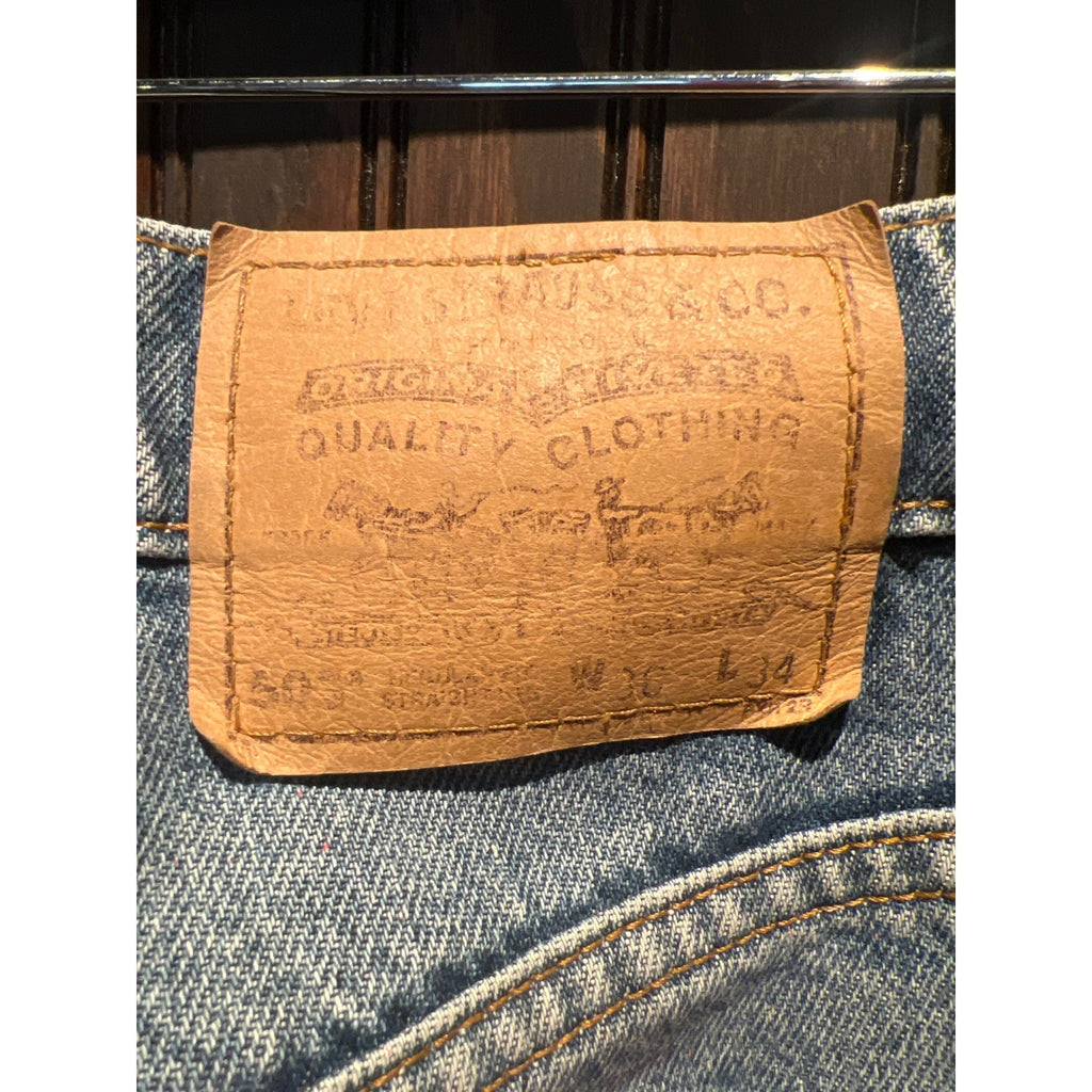 Levis 505 Straight Leg Jeans r 36x33 Mens Blue