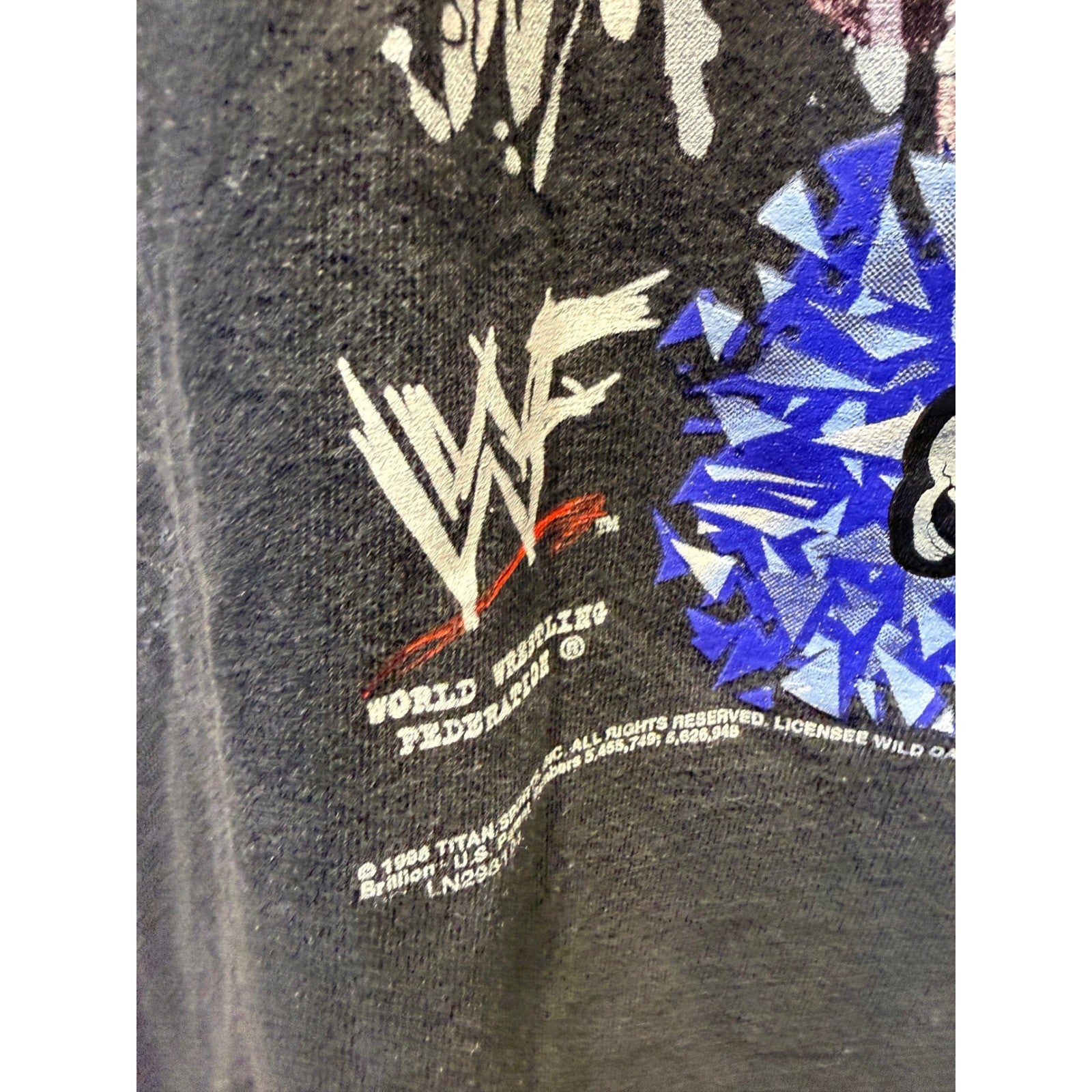 Vintage 1998 Stone Cold Steve Austin Whoop Ass WWF T-Shirt Wild Oats Large Black