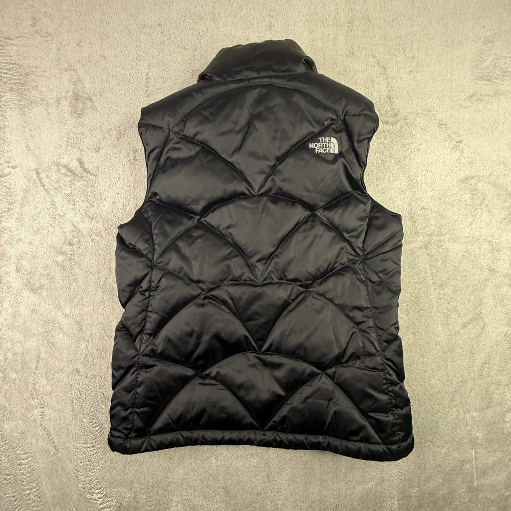 The North Face Aconcagua 550 Down Puffer Vest Black Diamond Quilted Womens Large