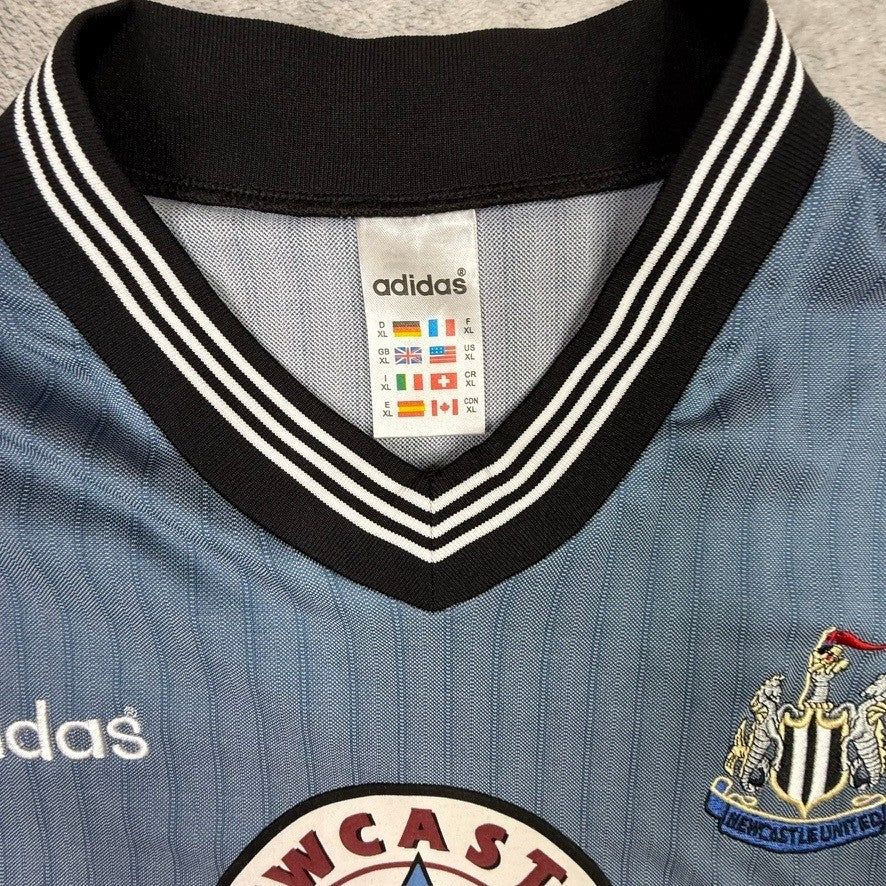 Adidas Newcastle United Shearer 9 Retro Football Soccer Jersey Adult XL