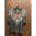 AC/DC Black Ice World Tour Graphic T-Shirt Mens Faded Black Oversized 26x25