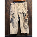 Carhartt Work Pants Distressed Destroyed Tan Beige Workwear Grunge