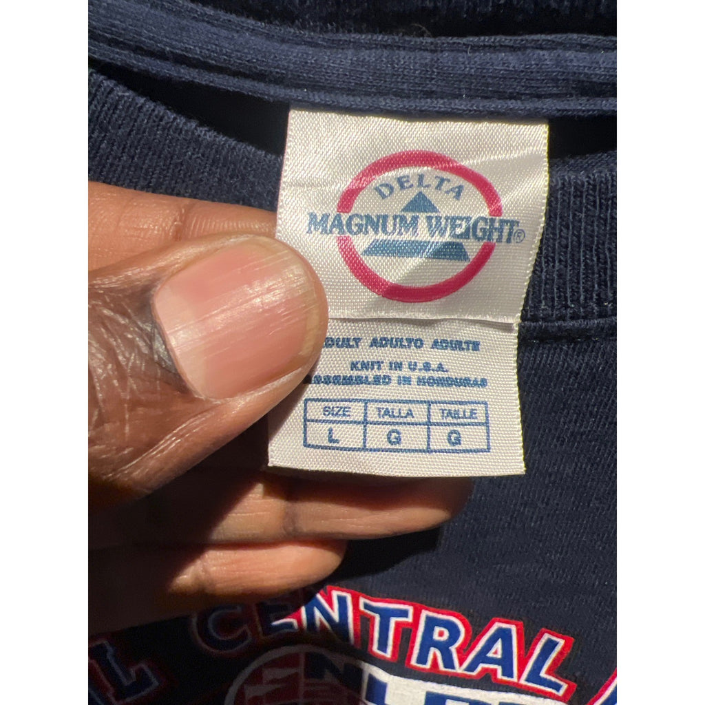 Vintage Chicago Cubs 2007 NL Central Division Champions Navy Blue T-Shirt XL