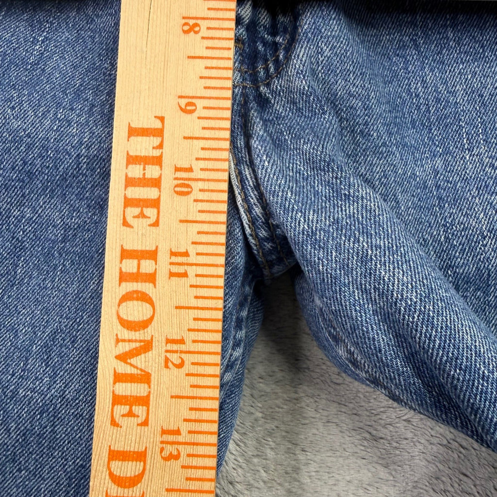 Levi's 505 Straight Fit Jeans Mens Blue Denim Button Fly Size 36x36