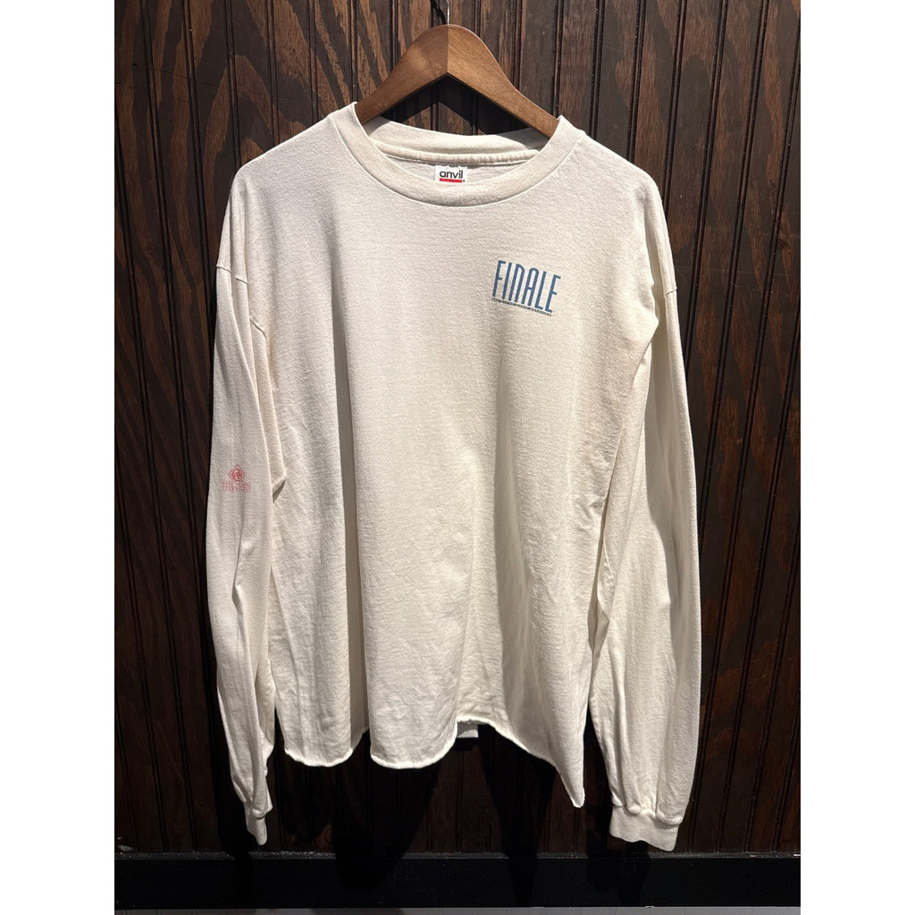 Vintage Anvil Long Sleeve T-Shirt White Finale Graphic 90s Single Stitch XL