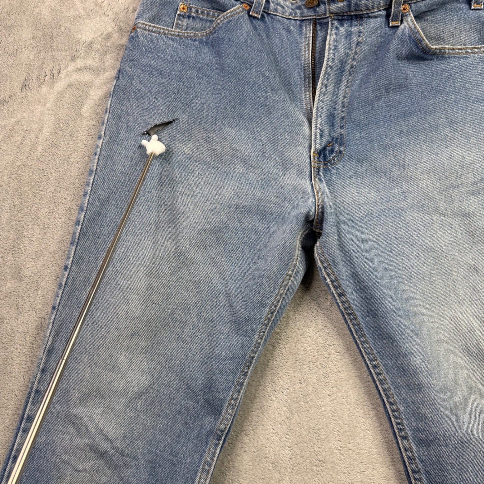 Vintage Levi's L2 White-Tab Baggy-Fit Jeans 36x32 (35x31) Faded Stonewash USA