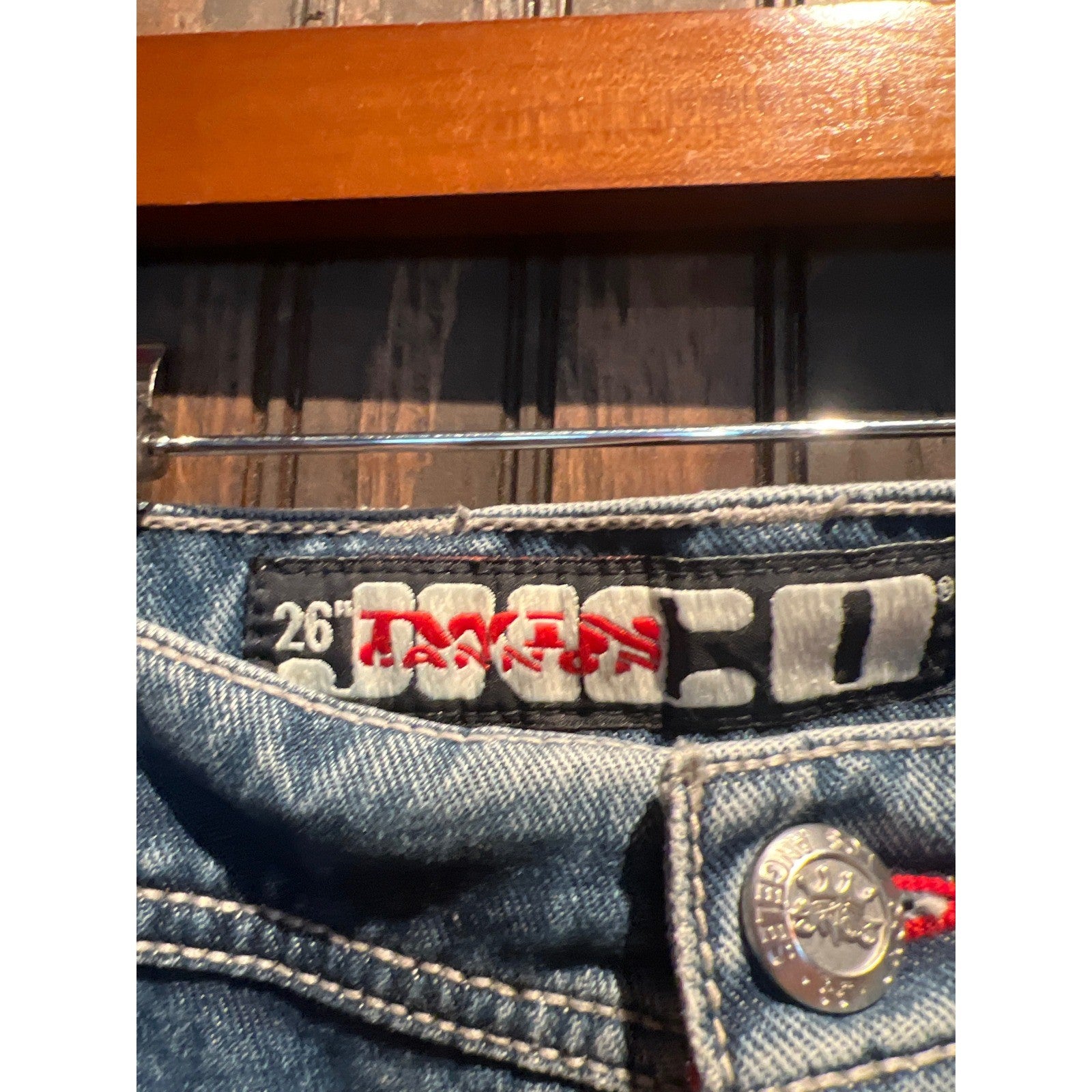 Vintage JNCO Jeans Wide Leg Carpenter Denim Pants Medium Wash Blue Baggy 90s