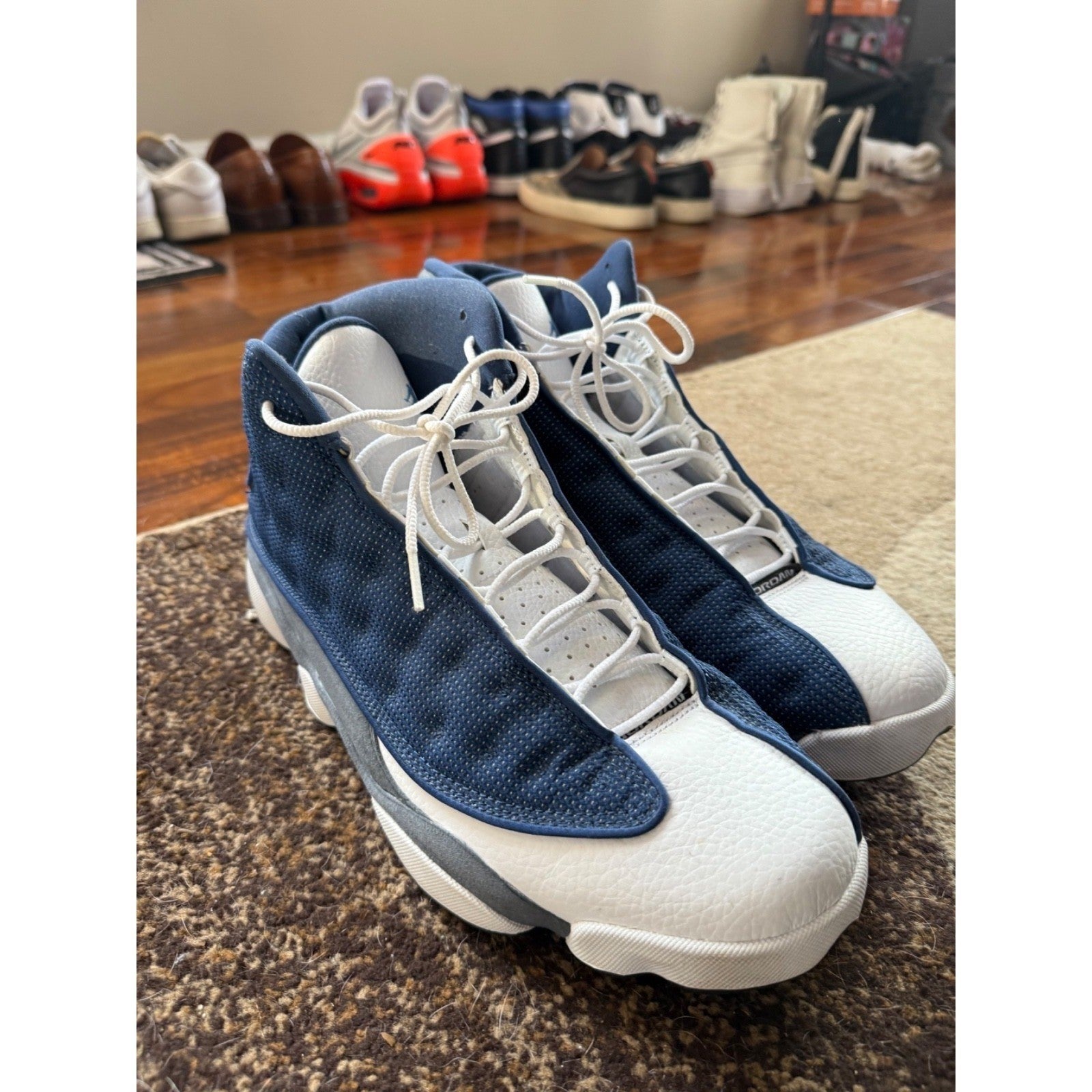 Air Jordan 13 XIII Blue White Retro GS Size 6Y Sneakers
