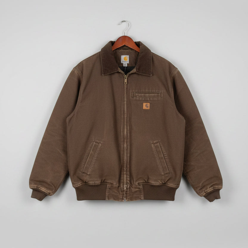 Carhartt J97 DKB Detroit Jacket Mens XL Dark Brown Sandstone Blanket Lined Work
