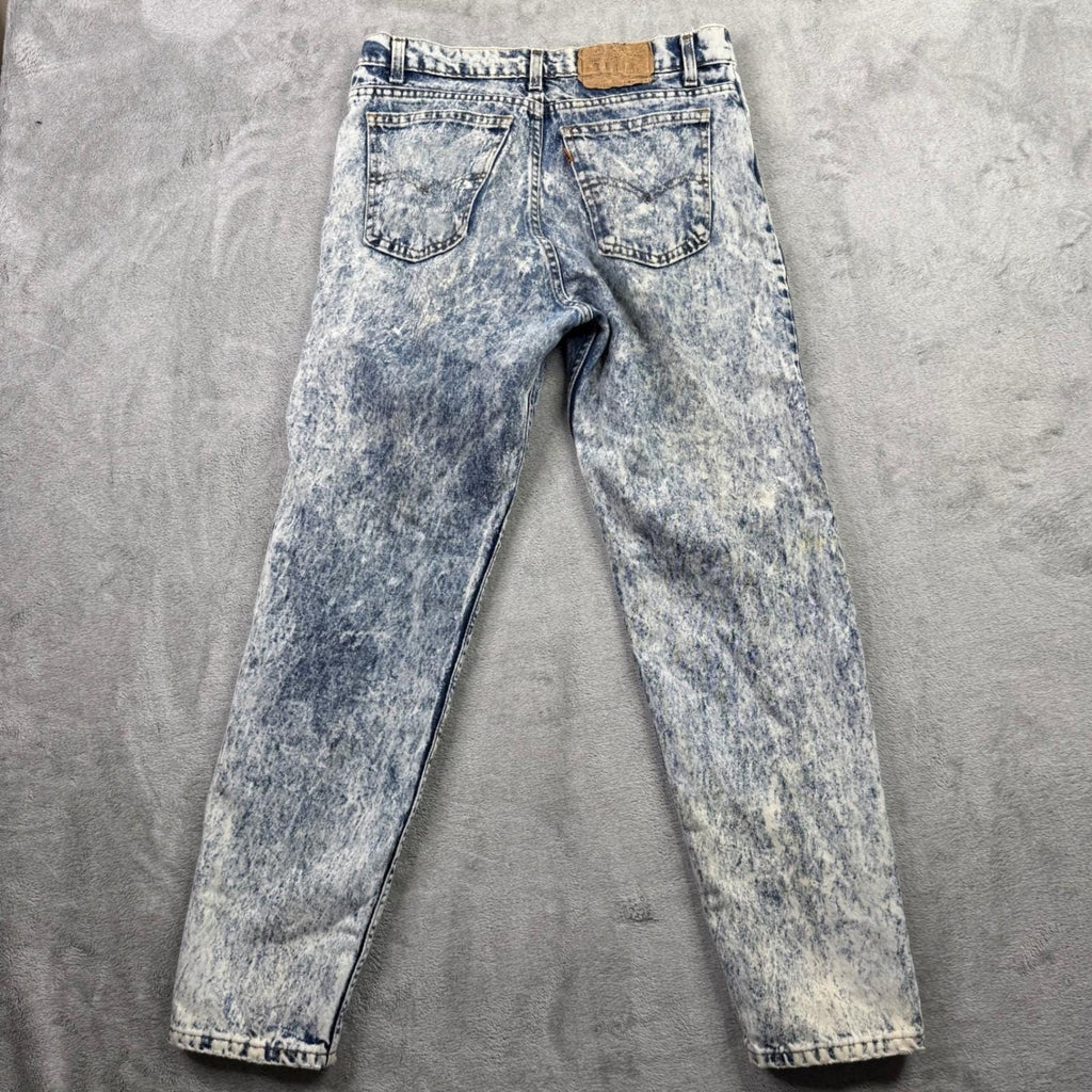 Vintage 80s Levi's 515 Orange Tab Acid Wash Made in USA