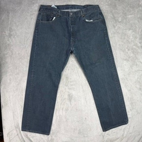 Levi's 501 Jeans Mens 40x30 Dark Wash Straight Leg Button Fly Cotton