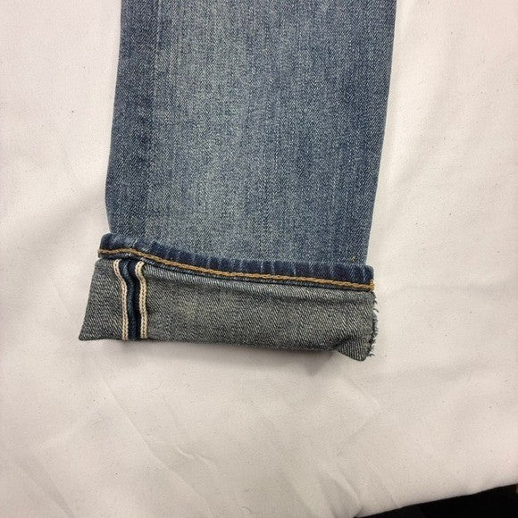 H&M Men's Skinny Jeans Premium Denim 12oz Selvedge Blue Wash Size 32x32