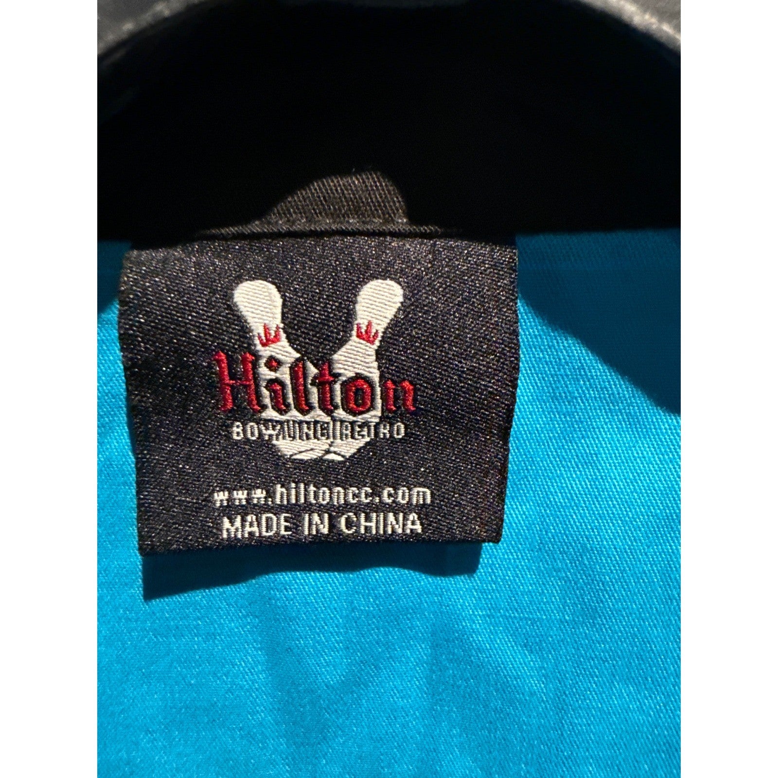 Steady Clothing Mens Bowling Shirt Turquoise Blue Black Rockabilly Retro Large