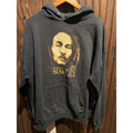 Bob Marley Zion Rootswear Black Graphic Hoodie Reggae Music Sweatshirt XL
