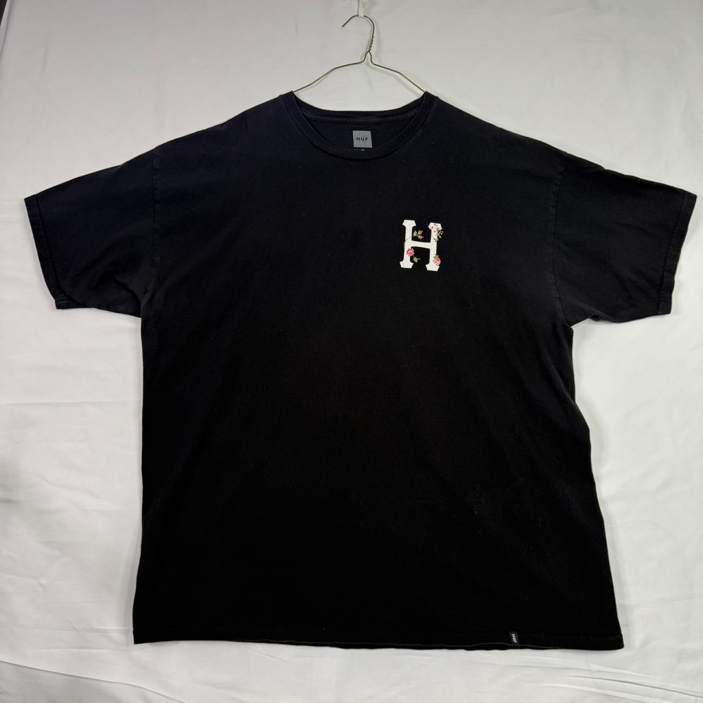 Huf Vintage black heavy T shirt black xxl