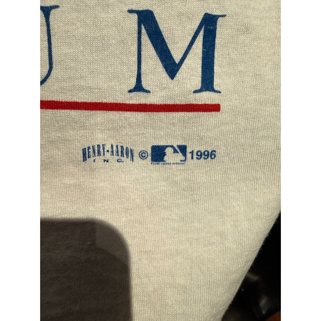 Vintage 1996 Atlanta Braves Farewell Stadium T-Shirt White PowerPro Oneita XL