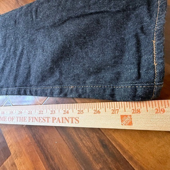 Levis 501 Original Fit Mens Black Straight Leg Fly Jeans 36x28 (37x28)