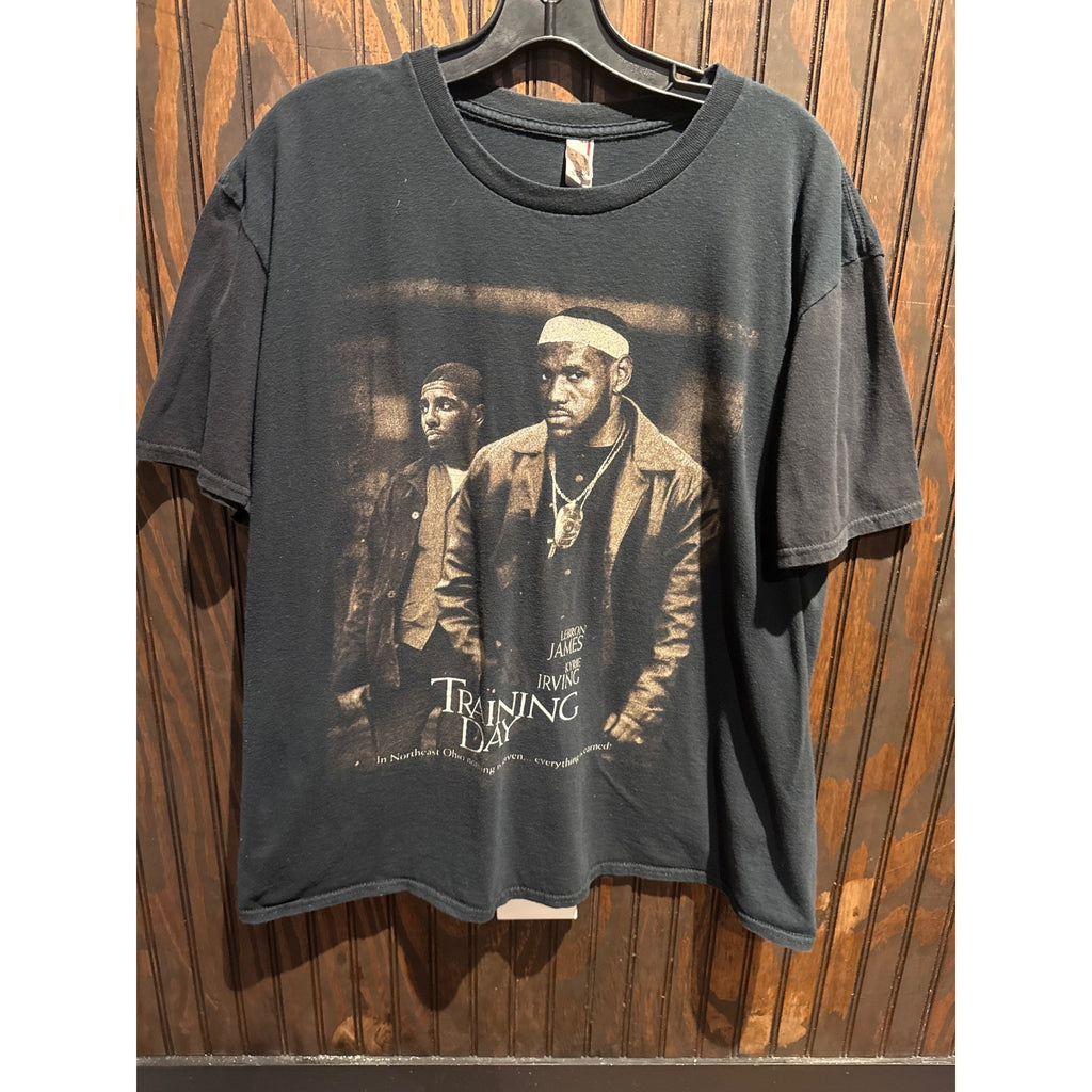 LeBron James Kyrie Irving Training Day Movie Parody Graphic TShirt Black Mens XL
