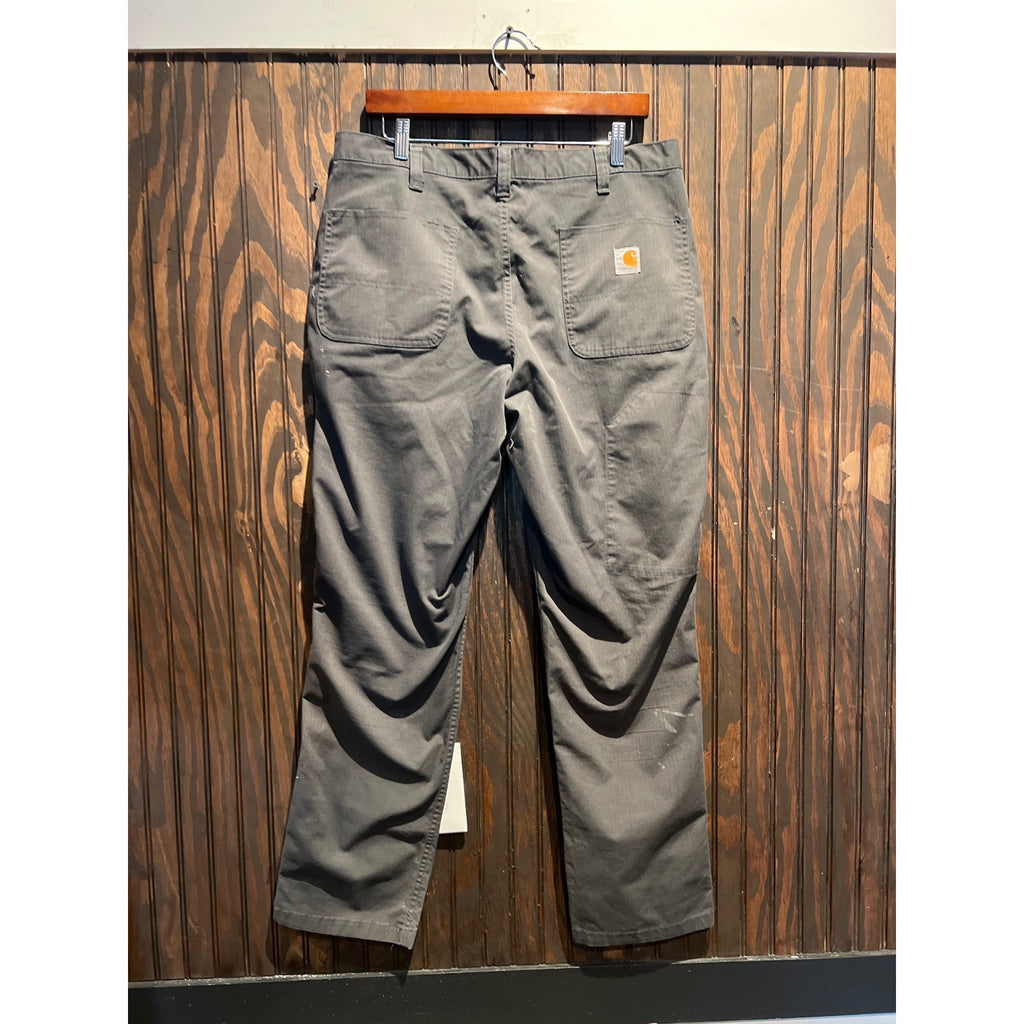 Noble Utility Workwear Canvas Pants Gray Paint Splatter Straight Leg NWT 34x29